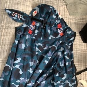 Bape Gradation Camo Mask Zip Up Hoodie